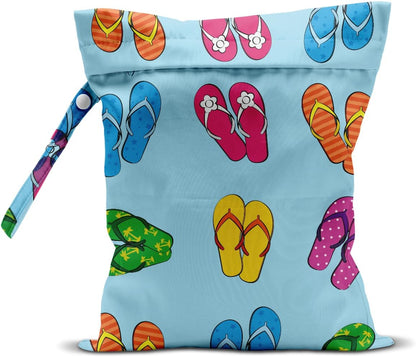 Wet Dry Bag Wet Bag for Swimsuit Dirty Yoga Gym Clothes Diaper Camping Beach Poor Travel Summer Essential Vacation Holiday Summer Boho Flower