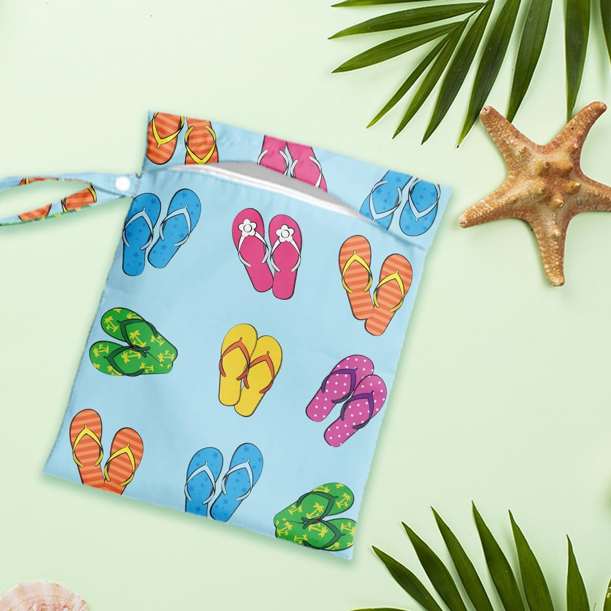 Wet Dry Bag Wet Bag for Swimsuit Dirty Yoga Gym Clothes Diaper Camping Beach Poor Travel Summer Essential Vacation Holiday Summer Boho Flower