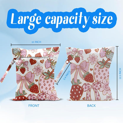 Wet Dry Bag Wet Bag for Swimsuit Dirty Yoga Gym Clothes Diaper Camping Beach Poor Travel Summer Essential Vacation Holiday Summer Boho Flower