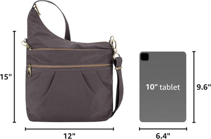 Anti-Theft Signature 3 Compartment Crossbody Bag