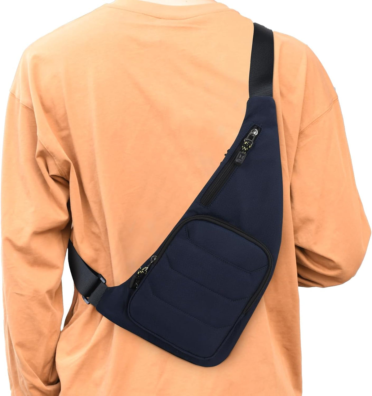 Water-resist Sling Bag Crossbody Bag for Men Slim Chest Backpack Man Purse Small Shoulder Bag for Travel Hiking