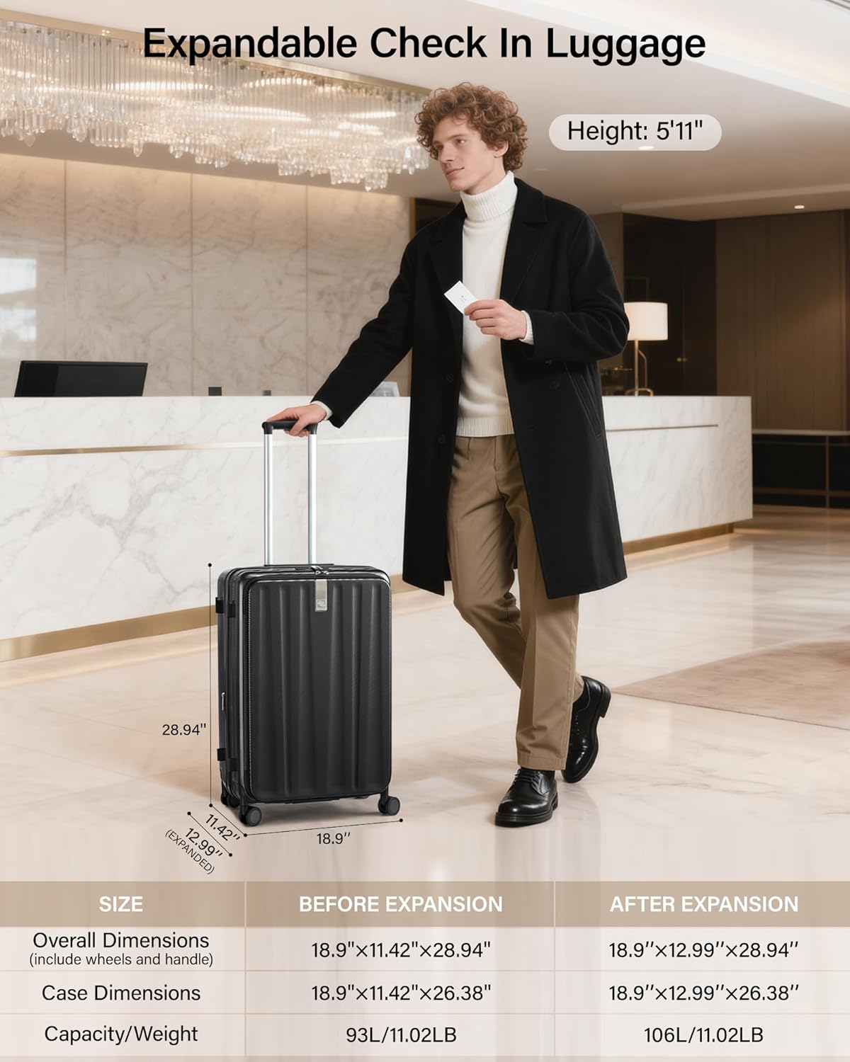 16 Inch Expandable Under Seat Luggage with Wheels Top Opening Small Suitcase with Wheels Carry On Luggage Airline Approved Lightweight Hard Shell Suitcases for Weekender Overnight-Caribbean Blue
