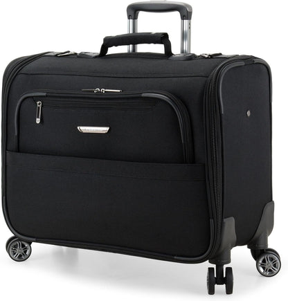 Carry-On Softside 8-Wheeled Spinner Garment Bag Luggage, Black, 21-Inch