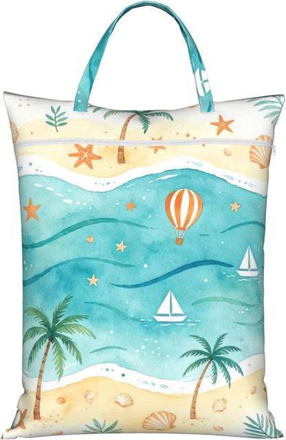 Animals Travel Laundry Bag Washable Waterproof Wet Bag Dirty Clothes Bag For Travel, Gym, Swimming Pool - Colors B