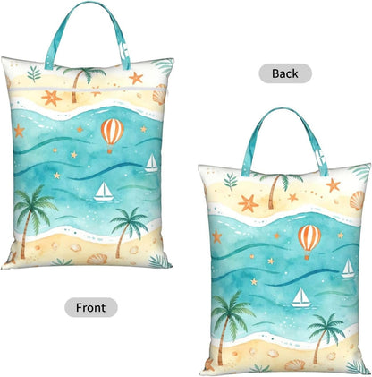 Animals Travel Laundry Bag Washable Waterproof Wet Bag Dirty Clothes Bag For Travel, Gym, Swimming Pool - Colors B