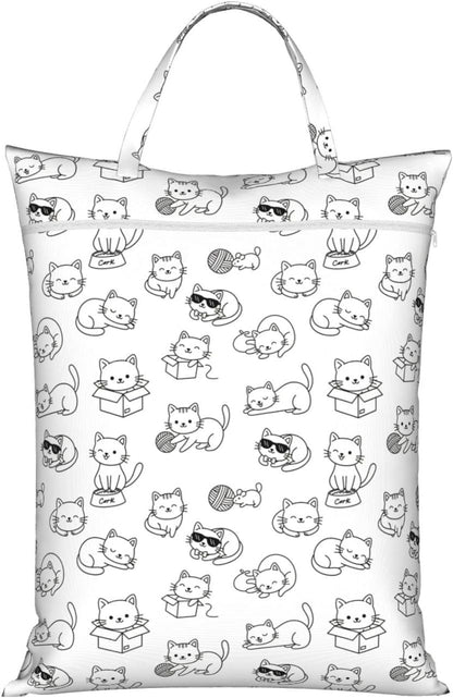 Animals Travel Laundry Bag Washable Waterproof Wet Bag Dirty Clothes Bag For Travel, Gym, Swimming Pool - Colors B