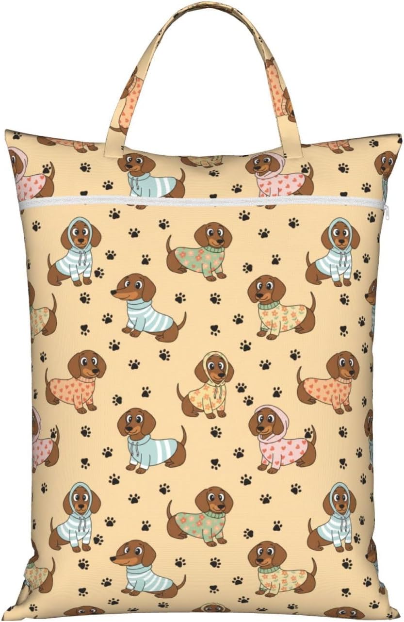 Animals Travel Laundry Bag Washable Waterproof Wet Bag Dirty Clothes Bag For Travel, Gym, Swimming Pool - Colors B