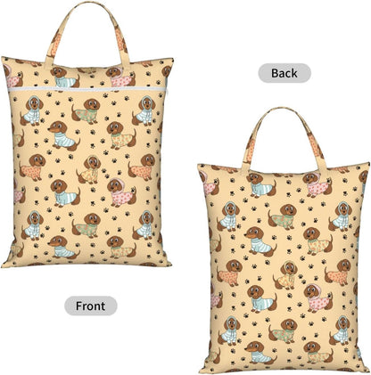 Animals Travel Laundry Bag Washable Waterproof Wet Bag Dirty Clothes Bag For Travel, Gym, Swimming Pool - Colors B