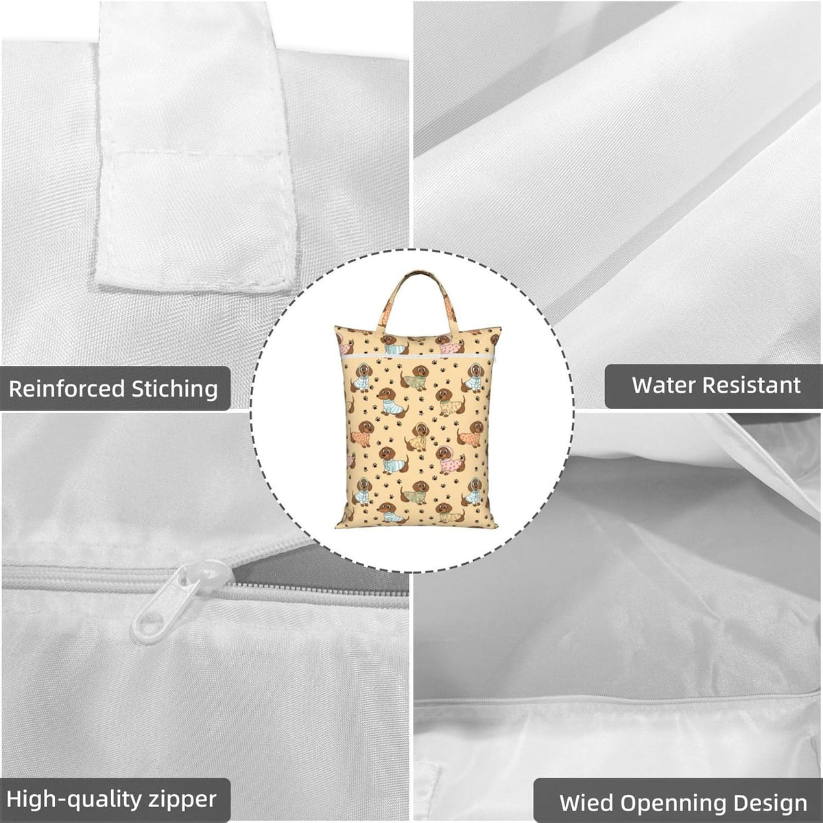 Animals Travel Laundry Bag Washable Waterproof Wet Bag Dirty Clothes Bag For Travel, Gym, Swimming Pool - Colors B