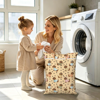 Animals Travel Laundry Bag Washable Waterproof Wet Bag Dirty Clothes Bag For Travel, Gym, Swimming Pool - Colors B
