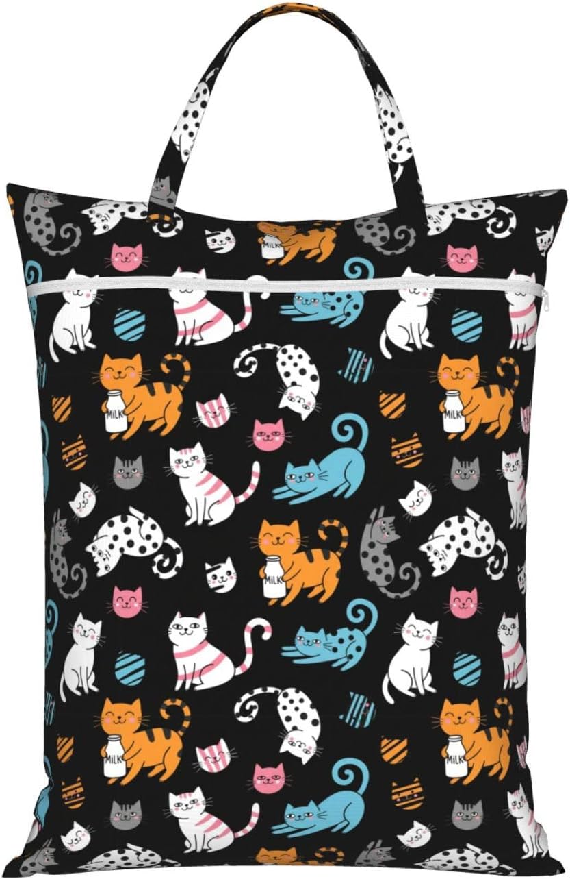 Animals Travel Laundry Bag Washable Waterproof Wet Bag Dirty Clothes Bag For Travel, Gym, Swimming Pool - Colors B