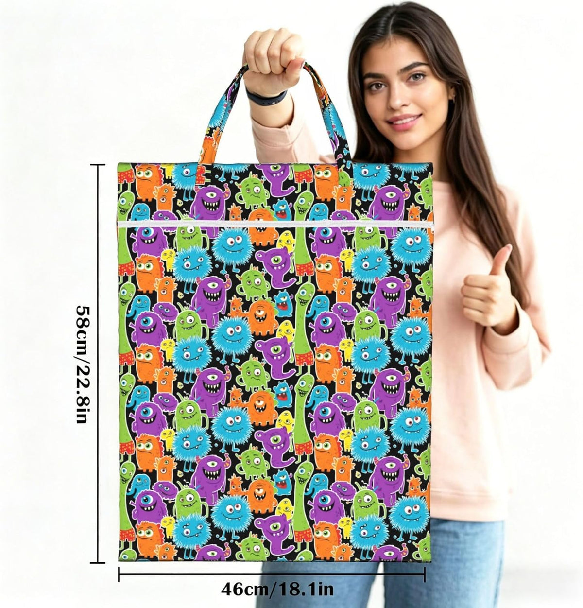 Animals Travel Laundry Bag Washable Waterproof Wet Bag Dirty Clothes Bag For Travel, Gym, Swimming Pool - Colors B
