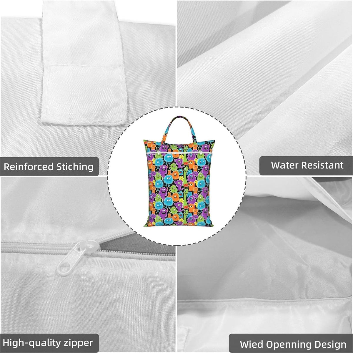 Animals Travel Laundry Bag Washable Waterproof Wet Bag Dirty Clothes Bag For Travel, Gym, Swimming Pool - Colors B