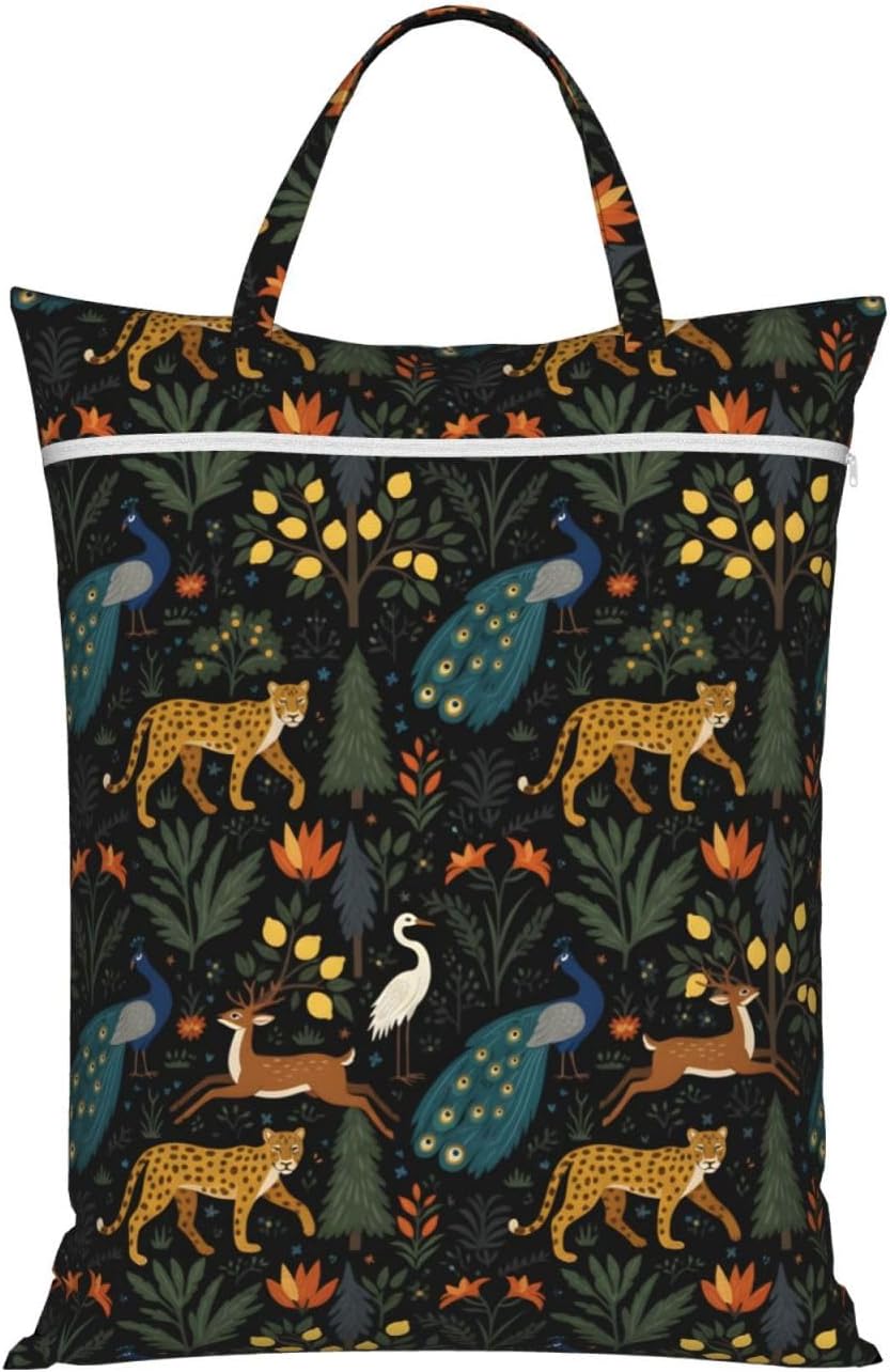 Animals Travel Laundry Bag Washable Waterproof Wet Bag Dirty Clothes Bag For Travel, Gym, Swimming Pool - Colors B