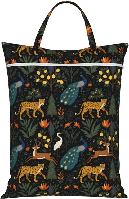 Animals Travel Laundry Bag Washable Waterproof Wet Bag Dirty Clothes Bag For Travel, Gym, Swimming Pool - Colors B