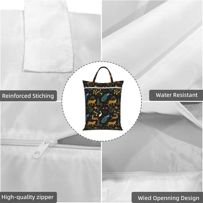 Animals Travel Laundry Bag Washable Waterproof Wet Bag Dirty Clothes Bag For Travel, Gym, Swimming Pool - Colors B