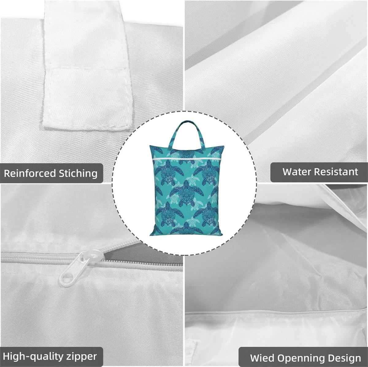 Animals Travel Laundry Bag Washable Waterproof Wet Bag Dirty Clothes Bag For Travel, Gym, Swimming Pool - Colors B