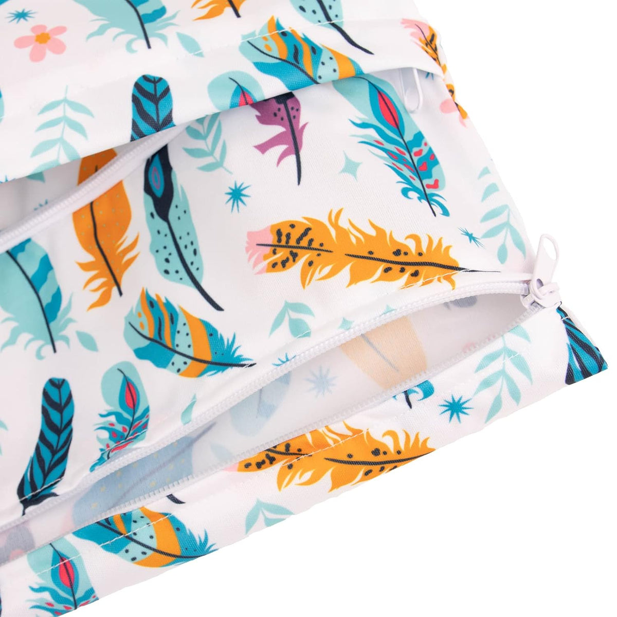 Wet Dry Bags 3 Pack, Waterproof Reusable Travel Bags for Swimsuits, Baby Cloth Diapers, Beach, Pool, Gym Bag & Wet Clothes with 2 Pockets L-BWG - Colors A