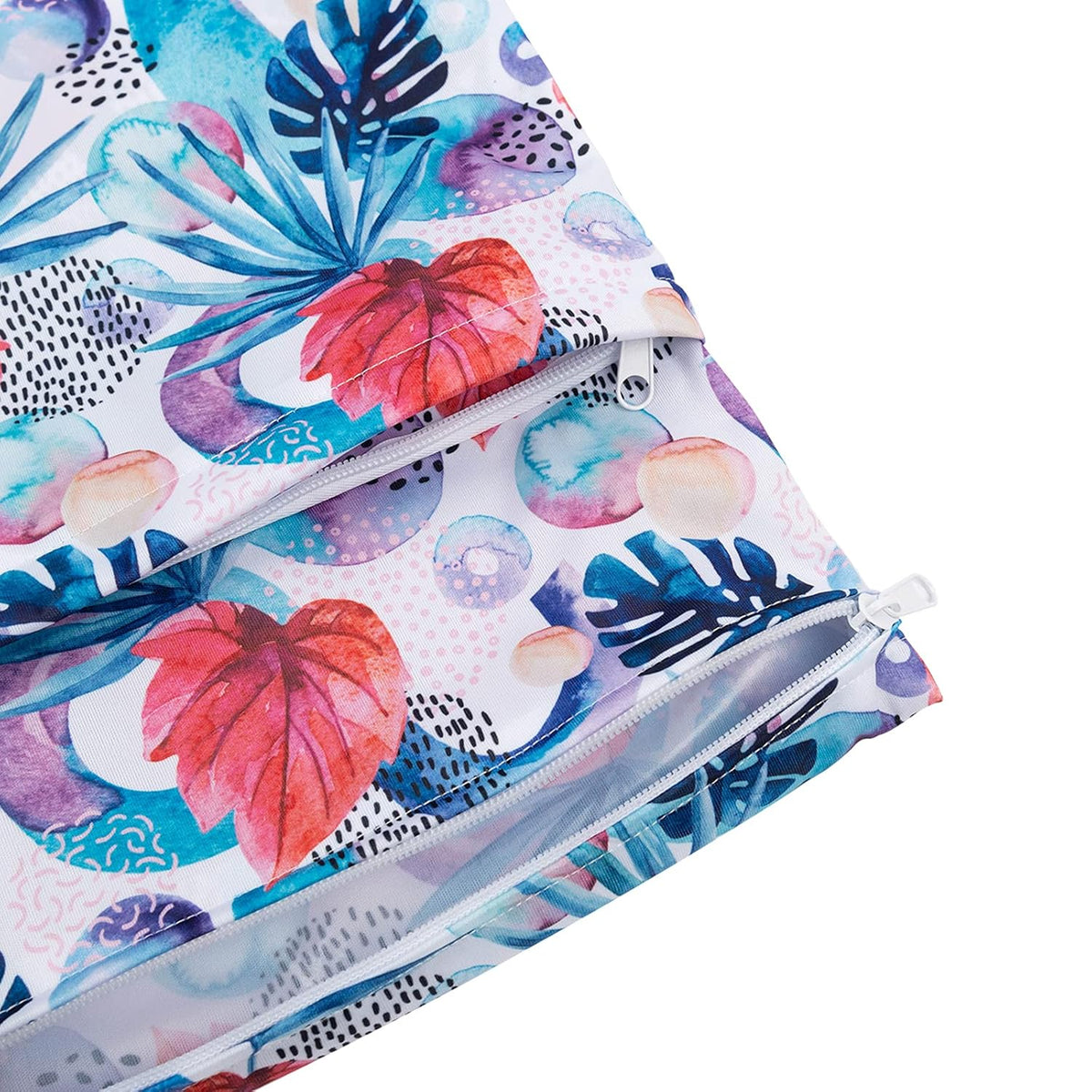Wet Dry Bags 3 Pack, Waterproof Reusable Travel Bags for Swimsuits, Baby Cloth Diapers, Beach, Pool, Gym Bag & Wet Clothes with 2 Pockets L-BWG - Colors A