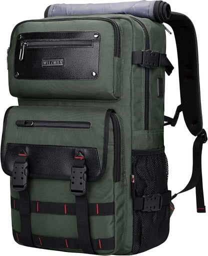 Travel Backpack for Men Duffle Bags Fits 17 Inch Laptop | Nylon Water-resistant 3-in-1 Carry on Backpack Airline Approved, Large Convertible Overnight Rucksack, B685 Silvery Grey