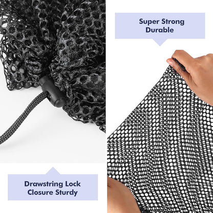 Mesh Laundry Bags Washing Machine Mesh Wash Bags for Clothes,Underwear,Lingerie, Bed Linen with Drawstring Closure Sturdy(4 Size, Yellow)