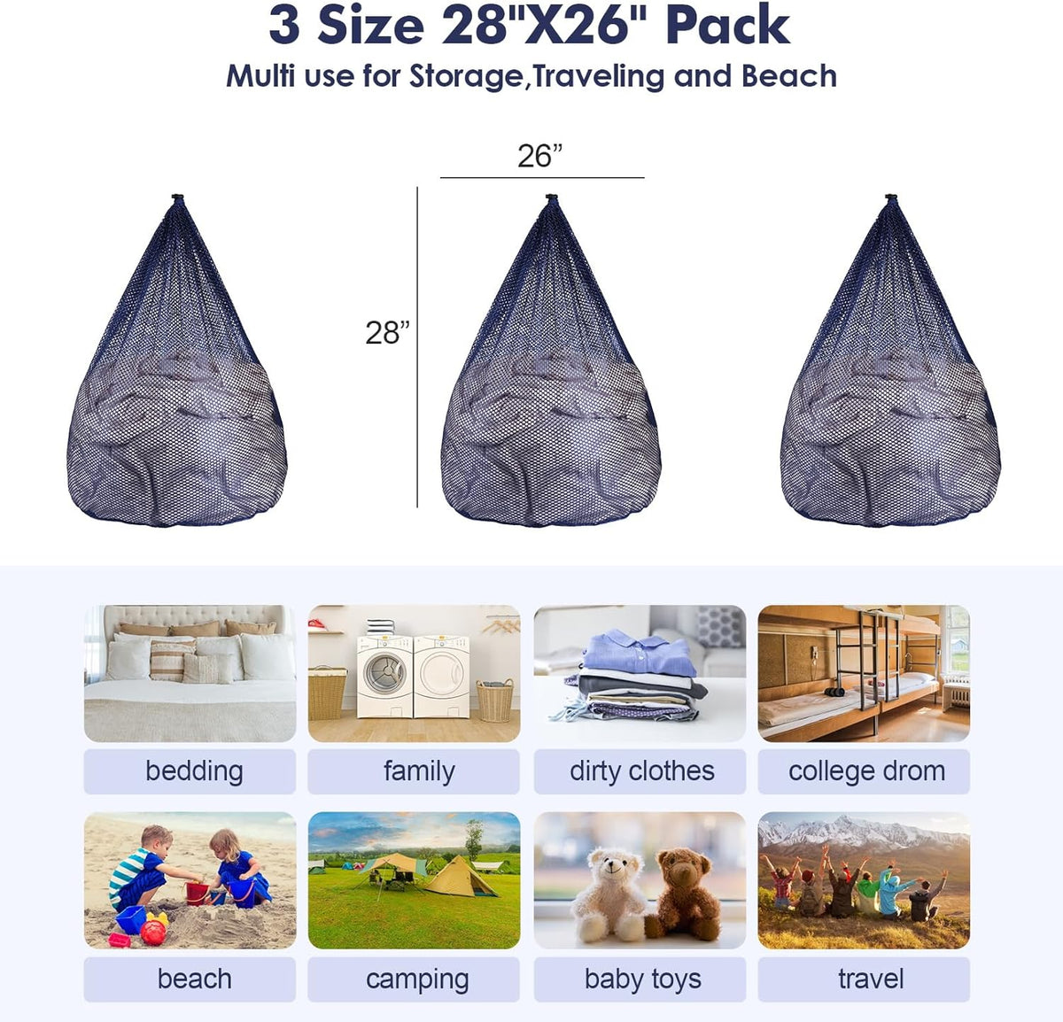 Mesh Laundry Bags Washing Machine Mesh Wash Bags for Clothes,Underwear,Lingerie, Bed Linen with Drawstring Closure Sturdy(4 Size, Yellow)