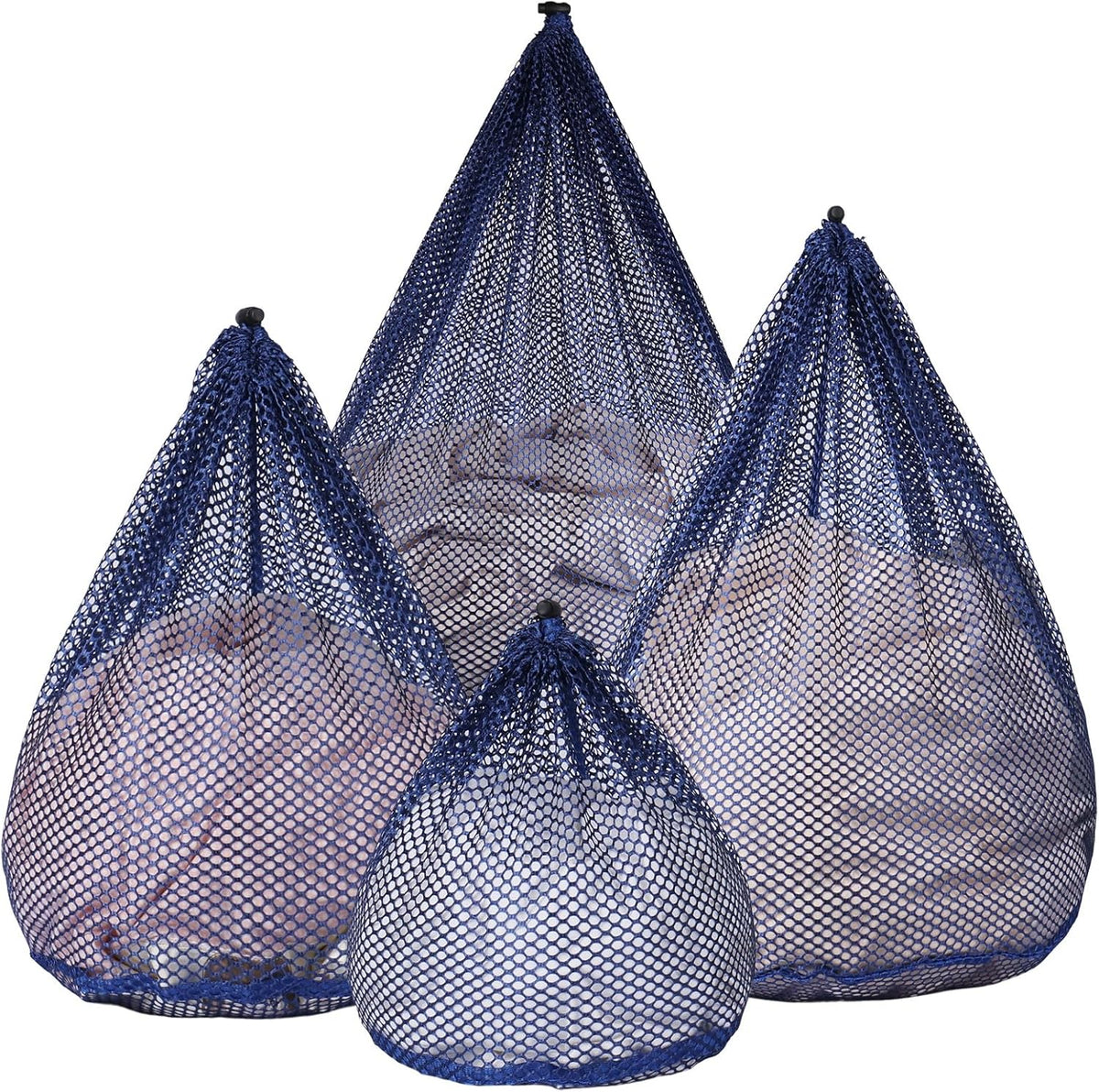 Mesh Laundry Bags Washing Machine Mesh Wash Bags for Clothes,Underwear,Lingerie, Bed Linen with Drawstring Closure Sturdy(4 Size, Yellow)