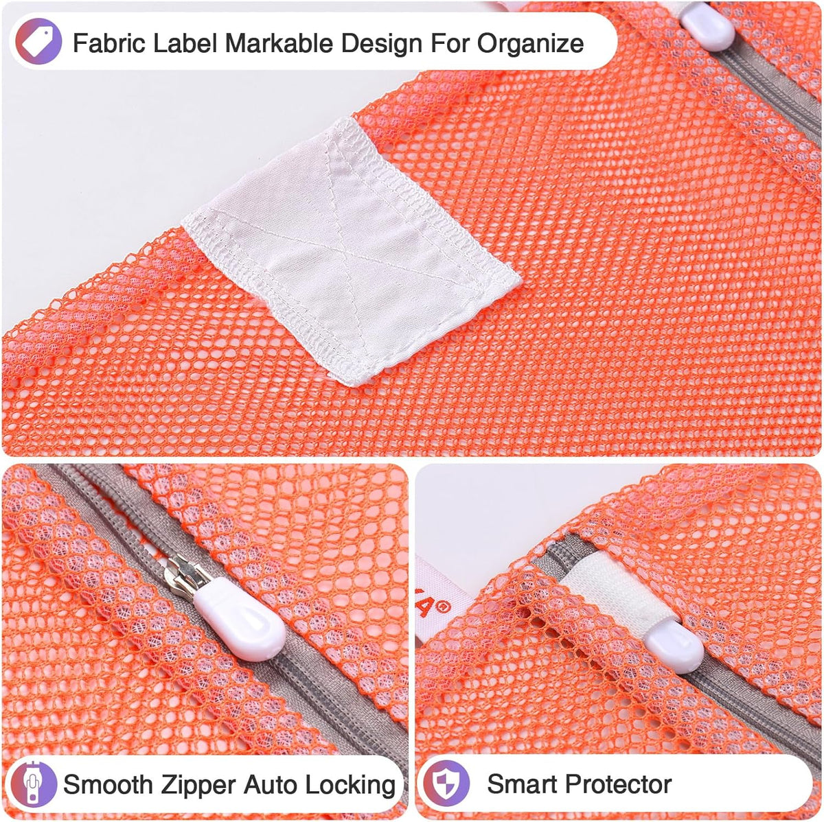 Mesh Laundry Bags Washing Machine Mesh Wash Bags for Clothes,Underwear,Lingerie, Bed Linen with Drawstring Closure Sturdy(4 Size, Yellow)