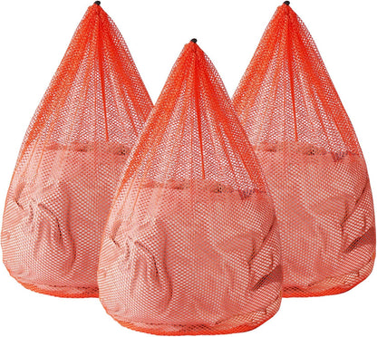 Mesh Laundry Bags Washing Machine Mesh Wash Bags for Clothes,Underwear,Lingerie, Bed Linen with Drawstring Closure Sturdy(4 Size, Yellow)