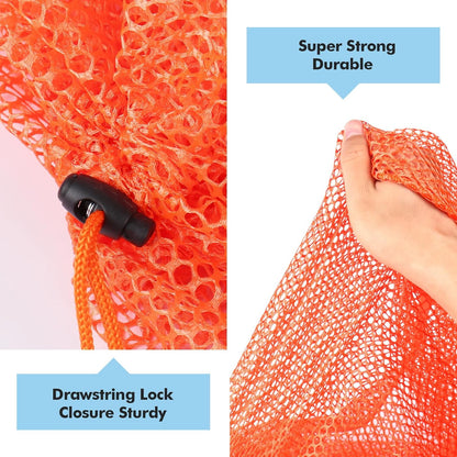 Mesh Laundry Bags Washing Machine Mesh Wash Bags for Clothes,Underwear,Lingerie, Bed Linen with Drawstring Closure Sturdy(4 Size, Yellow)