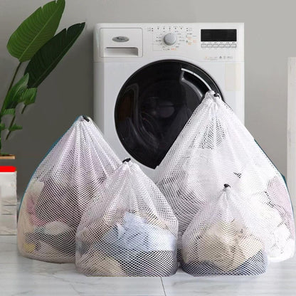 Mesh Laundry Bags Washing Machine Mesh Wash Bags for Clothes,Underwear,Lingerie, Bed Linen with Drawstring Closure Sturdy(4 Size, Yellow)