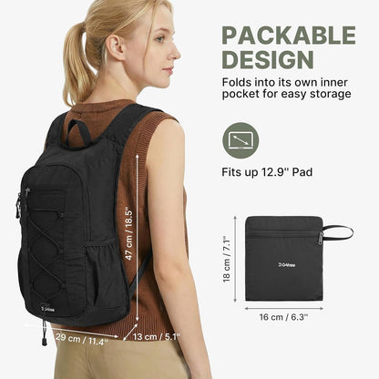 20L Lightweight Packable Hiking Backpack for Women Men | Small Water Resistant Foldable Daypack with Phone Pocket for Travel Camping Outdoor