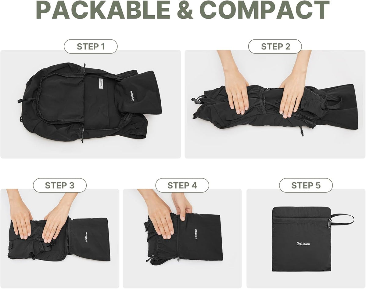 20L Lightweight Packable Hiking Backpack for Women Men | Small Water Resistant Foldable Daypack with Phone Pocket for Travel Camping Outdoor