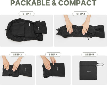 20L Lightweight Packable Hiking Backpack for Women Men | Small Water Resistant Foldable Daypack with Phone Pocket for Travel Camping Outdoor