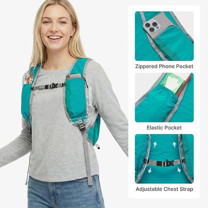 20L Lightweight Packable Hiking Backpack for Women Men | Small Water Resistant Foldable Daypack with Phone Pocket for Travel Camping Outdoor
