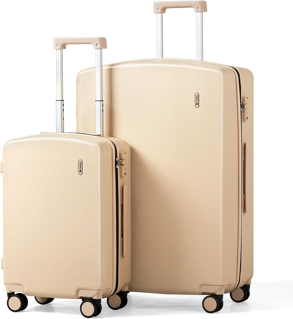 16 Inch Underseat Carry On Luggage, Airline-Approved Hard Shell Small Suitcase with Spinner Wheels, Lightweight Tsa Lock Travel Luggage for Short Trips(Bamboo Green)