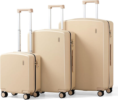16 Inch Underseat Carry On Luggage, Airline-Approved Hard Shell Small Suitcase with Spinner Wheels, Lightweight Tsa Lock Travel Luggage for Short Trips(Bamboo Green)