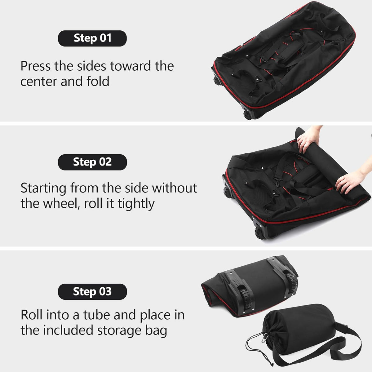 32” 1680D Oxford Foldable Duffle Bag with 2 Wheels,110L to 140L Expandable Soft Sided Rolling Travel Bag,Grey
