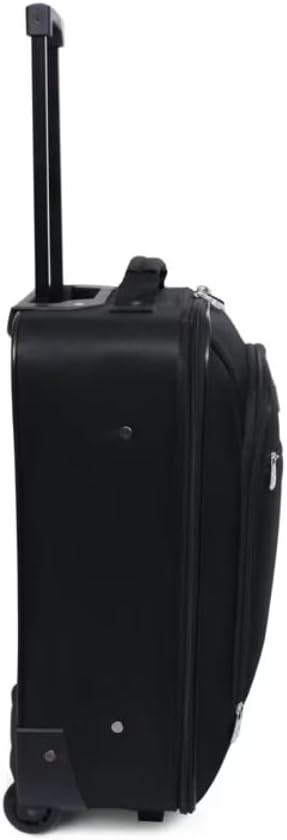 Pilot Carry On 18" Softside 2 Wheel Luggage for Travel, Black
