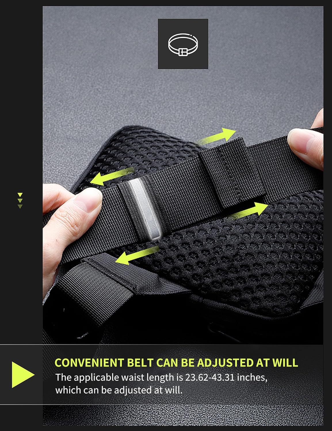 Mini Crossbody Sling Bag Dual Pocket Water Resistant Running Phone Holder Chest Shoulder Bag for Men Women Travel Gym