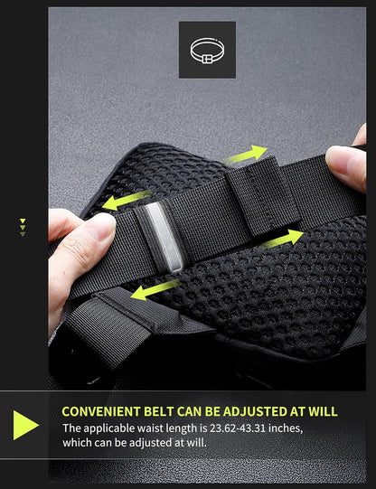 Mini Crossbody Sling Bag Dual Pocket Water Resistant Running Phone Holder Chest Shoulder Bag for Men Women Travel Gym