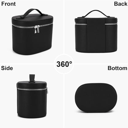 Makeup Bag Vanity Case with Removable Divider Travel Toiletry Bag Portable Cosmetic Bag Makeup Organizer Case