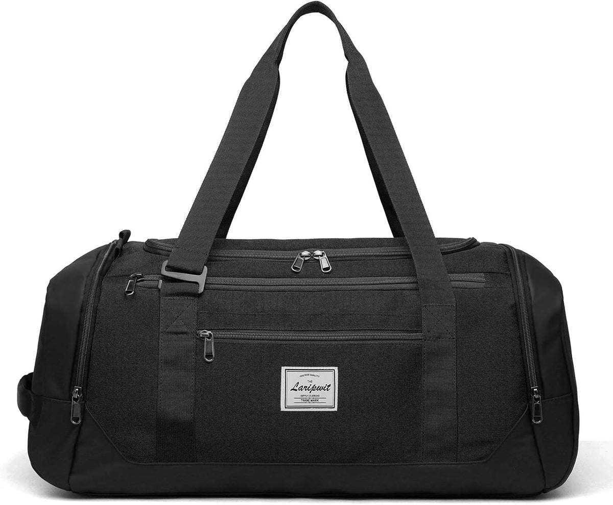 Travel Duffle Bag for men 40L Medium Sports Gym Bag with Wet Pocket & Shoes Compartment Weekender Overnight Backpack for Traveling Duffel Bag Backpack for Women, Khaki