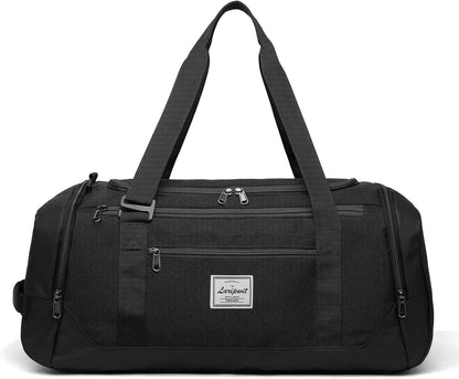 Travel Duffle Bag for men 40L Medium Sports Gym Bag with Wet Pocket & Shoes Compartment Weekender Overnight Backpack for Traveling Duffel Bag Backpack for Women, Khaki