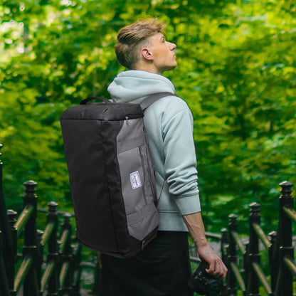 Travel Duffle Bag for men 40L Medium Sports Gym Bag with Wet Pocket & Shoes Compartment Weekender Overnight Backpack for Traveling Duffel Bag Backpack for Women, Khaki