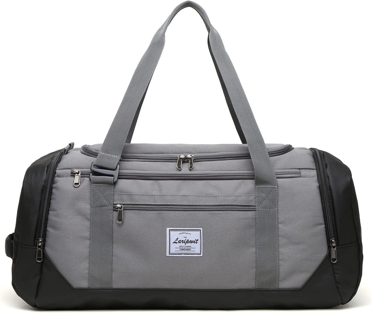 Travel Duffle Bag for men 40L Medium Sports Gym Bag with Wet Pocket & Shoes Compartment Weekender Overnight Backpack for Traveling Duffel Bag Backpack for Women, Khaki