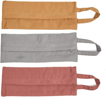 Travel Packing Organizers 3 Pieces Water Resistant Washed Cloth Luggage Pouches Small Stuff Sacks for Socks Panties Cosmetics Accessory Bags with Grab Handle