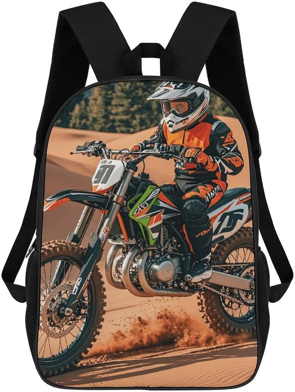 Limited Sport Motocross Travel Backpack Lightweight Everyday Pack Water Resistant Laptop Bag for Men17in