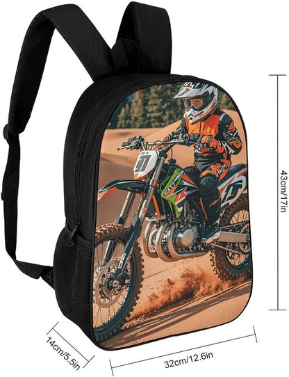 Limited Sport Motocross Travel Backpack Lightweight Everyday Pack Water Resistant Laptop Bag for Men17in
