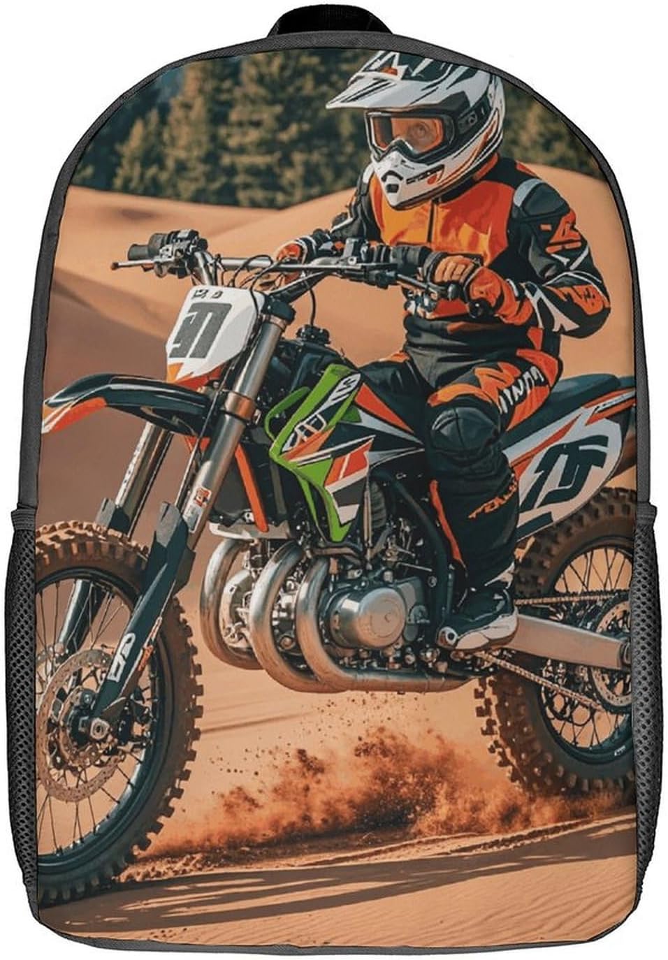 Limited Sport Motocross Travel Backpack Lightweight Everyday Pack Water Resistant Laptop Bag for Men17in